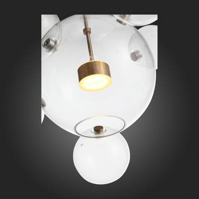 SL1133.213.01 Светильник подвесной ST-Luce Латунь/Прозрачный LED 1*14W 3000K