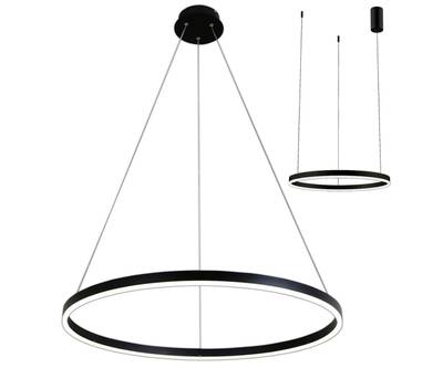 08213,19A(3000K) Подвес Тор черный d60 h150 Led 36W (3000K) 2 типа крепления