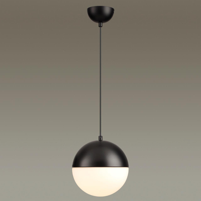 4958/1A PENDANT ODL22 393 черный/металл/белый/стекло Подвес E27 1*40W PINGA