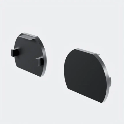Заглушки для круглого низкопрофильного шинопровода Exility 2шт., TRAM034EC-R-41B. TM Maytoni