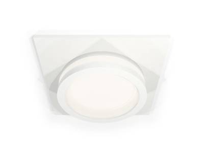 Комплект встраиваемого светильника с акрилом XC6520060 SWH/FR белый песок/белый матовый MR16 GU5.3 (C6520, N6220)