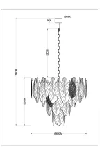 Подвесная люстра ARTE LAMP FELICITA A4080LM-12GO, 12хE14