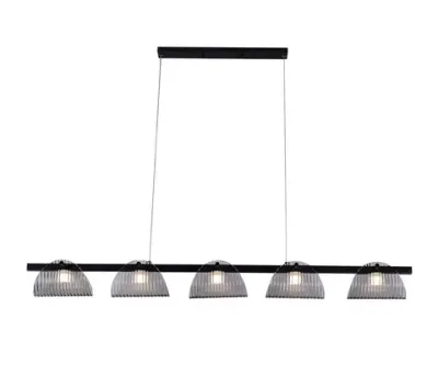 Люстра Каспи черный L132 h150 Led 5*6W (4000K)