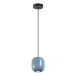 5053/1B PENDANT ODL24 375 черный/голубой/металл Подвес GU10 LED 4W OVALI