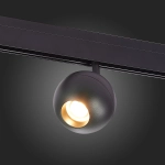 ST354.436.12 Магнитный трековый светильник Черный LED 1*12W 3000K 680Lm Ra>80 36° IP20 L120xW100xH195 48V