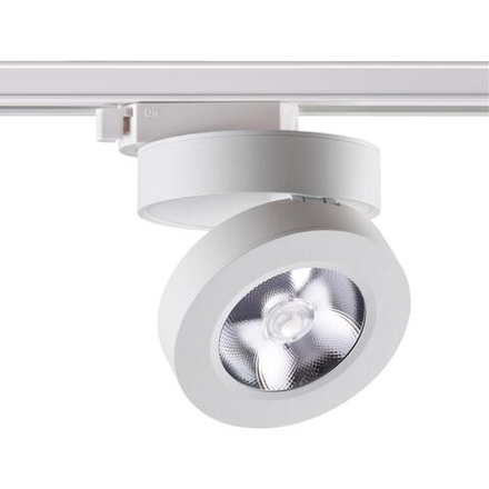 357986 PORT NT19 284 белый Светильник трековый однофазный трехжильный IP20 LED 3000К 12W 220V GRODA