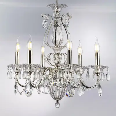 790064 Люстра SCHON 6x60W E14 Silver Lightstar