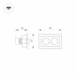 Светильник MS-ORIENT-BUILT-TURN-TC-S67x90-5W Warm3000 (BK-BK, 30 deg, 230V) (Arlight, IP20 Металл, 5 лет)