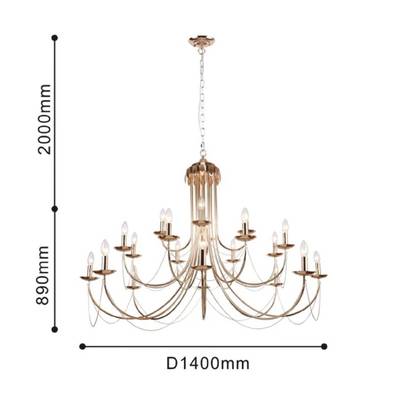 Подвесная люстра Plini 2591-20P, 20*E14*40W. ТМ F-Promo