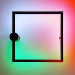 4385/18WL HIGHTECH ODL23 173 черный/металл Настенный светильник IP20 RGB динамическая подсветка ПДУ в комплекте LED 18W 3000K OMEN