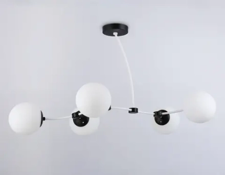 Подвесной светильник TR2546/5 WH/BK белый/черный E27/5 max 60W 950*600*450