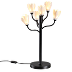 5090/6T MODERN ODL25 553 черный матовый/белый/фарфор Настольная лампа G4 LED 6*5W GARDI