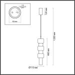 6504/1A SUSPENTIONI LN23 303 бронза, розовый, серый Подвес GU10 50W 220V VERONA