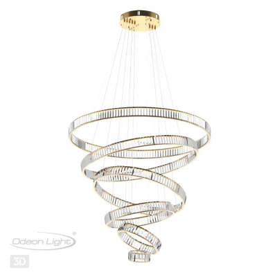 5015/260L L-VISION ODL23 589 золотой/прозрачный металл/хрусталь Люстра LED 260W 4000K 26000Лм VEKIA