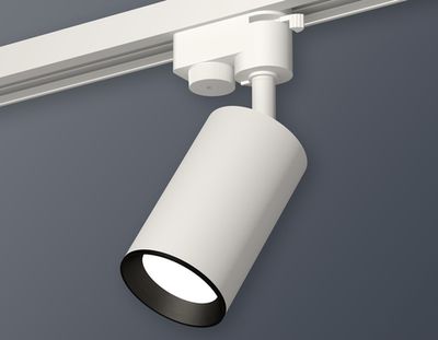 Комплект трекового светильника XT6322003 SWH/PBK белый песок/черный полированный MR16 GU5.3 (A2520, C6322, N6103)