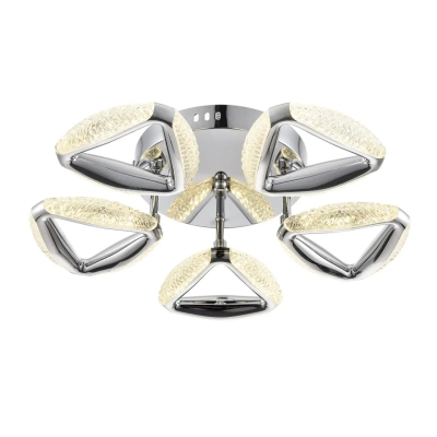 8239/5CL LEDIO LN25 000 хром, металл/пластик Люстра потолочная с ПДУ LED 65W 3000-6000K 220V RUANA