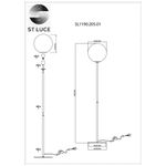 SL1190.205.01 Торшер ST-Luce Золотистый/Прозрачно-белый E27 1*60W