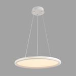 8380/45L LEDIO LN белый, металл/акрил Умная люстра подвесная с ПДУ и голосовым управлением LED 45W 3000-6500К 220V ALIS SMART