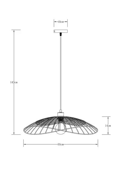Подвесной светильник Arte Lamp WOODSTOCK A7061SP-1BK, 1хE27
