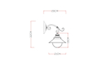 Бра Arte Lamp GRAZIOSO A4577AP-1CK, 1хE27