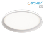 7749/60L MITRA LED SN 544 Светильник металл/PMMA/белый LED 60Вт 3000-6000К D386 IP20 пульт ДУ BETA