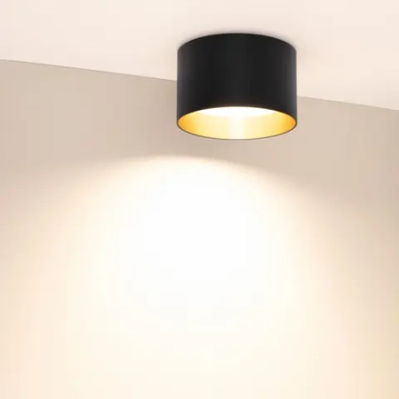 Светильник SP-BISCOTTO-R140-15W Warm3300-MIX (BK-GD, 80 deg, 230V) (Arlight, IP54 Металл, 5 лет)