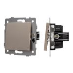 Механизм выключателя одноклавишный проходной SWT-MKP1-PL-GD-V (250V, 10A) (Arlight, -)