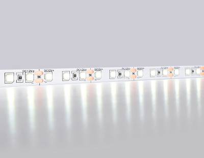 Светодиодная лента GS1103 2835 120Led/ 9.6W m/ 12V IP20 6500K/ 5000*8*1.2mm/ кратность резки 25mm (2 конт.)