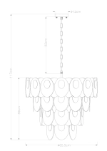 Подвесная люстра Arte Lamp ROSABELLA A4067LM-11CC, 11хE14