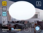Потолочный светодиодный светильник FZ1009 WH белый 21W 6400K D320*55 (Без ПДУ)