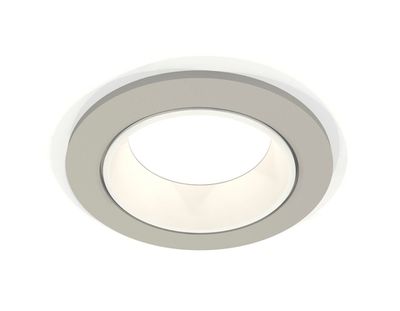 Комплект встраиваемого светильника XC6514001 SGR/SWH серый песок/белый песок MR16 GU5.3 (C6514, N6110)