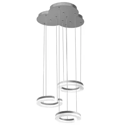 763339 Подвес UNITARIO 34.5W LED 3795LM СЕРЕБРО МАТОВЫЙ 3000K Lightstar