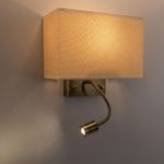Citilux Декарт CL704303 Бра с бежевым абажуром и диммером