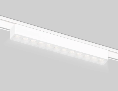 Светильник светодиодный трековый для шинопровода Magnetic Ultra Slim GV1407 WH белый IP20 12W 4200K 48V 24° 230*26*24
