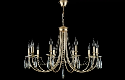 Люстра Crystal Lux VICTORIA SP10 GOLD/AMBER 3340/310