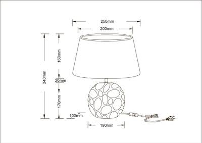 Декоративная настольная лампа Arte Lamp POPPY A4063LT-1GO, 1хE14