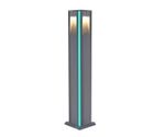 09210-F(220V),16(07) Светильник уличный Крисми серый 220V w12*12 h80 Led 4*3W (4000K) Декоративная подсветка зеленая.