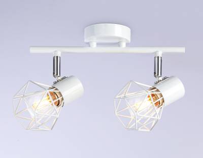 Накладной светильник TR8628/2 WH/CH белый/хром E27*2 max 40W 260*91*175