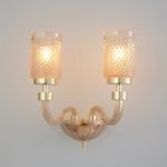 Бра Crystal Lux SILVESTRO AP2 AMBER 2971/402