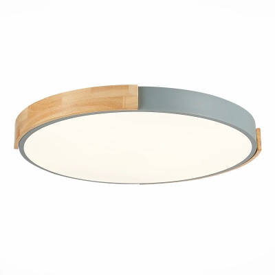 SLE201372-01 Светильник потолочный Серый, Светлое дерево/Белый LED 1*40W 3000K/4000K/6000K