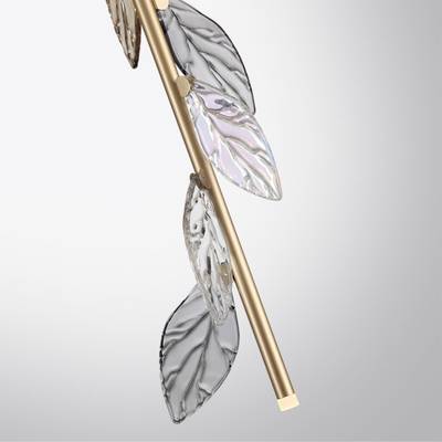 5445/1 L-VISION ODL_EX25 75 матов.золото/дымч/прозрачн/коньячн/бензинов/металл/стекло Подвес 2 в 1 1*G4 LED*3W 12V LISTVA