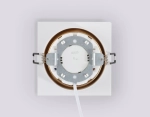 Светильник встраиваемый TN52338 SWH/SGD белый песок/золото песок GX53 max 12W 115*115*25