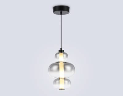 Светильник светодиодный подвесной LH11057 BK/SM черный/дымчатый 18W 3000K D230*350