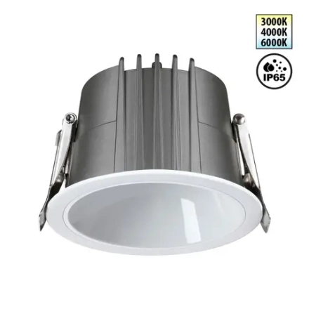359426 SPOT NT24 510 белый Светильник встраиваемый с переключателем цв. температуры IP65 LED 15W 170-265V 3000К\4000К\6000К LANG