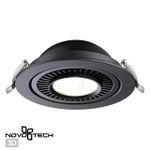 358818 SPOT NT21 278 черный Светильник встраиваемый светодиодный IP20 LED 18W 1600Лм 4000K 220V GESSO