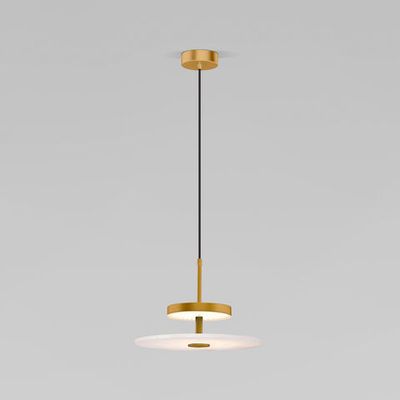 Светодиодный подвесной светильник с мраморным рассеивателем 40342 LED латунь