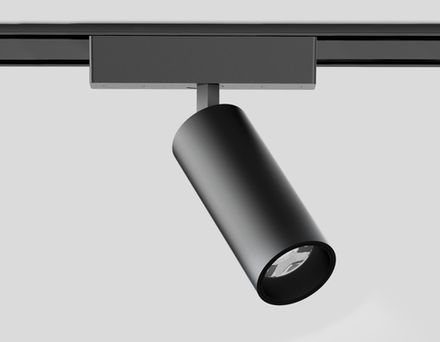 Светильник светодиодный трековый для шинопровода Magnetic Ultra Slim GV1511 BK черный IP20 9W 4200K 48V 24° D44*160