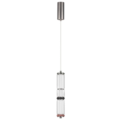 5456/12L L-VISION ODL_EX26 045 темный сатин.никель/терракот/черный Подвес LED 12W 4000K COLLIER