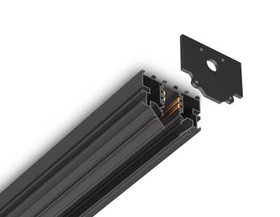 Комплект заглушек для шинопровода в натяжной потолок системы крепления Гарпун Magnetic standard 48V 10mm GL1990 BK черный 50*43*1,5 2шт