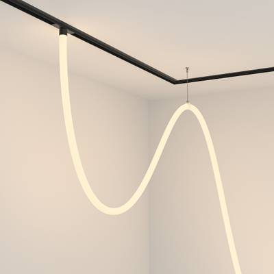 Трековый подвесной светильник Tau Exility 3000K 100Вт 360°, TR101-2-100W3K-B. TM Maytoni